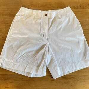 LL Bean Vintage Women's 100% Cotton White Shorts Size 10 Regular
